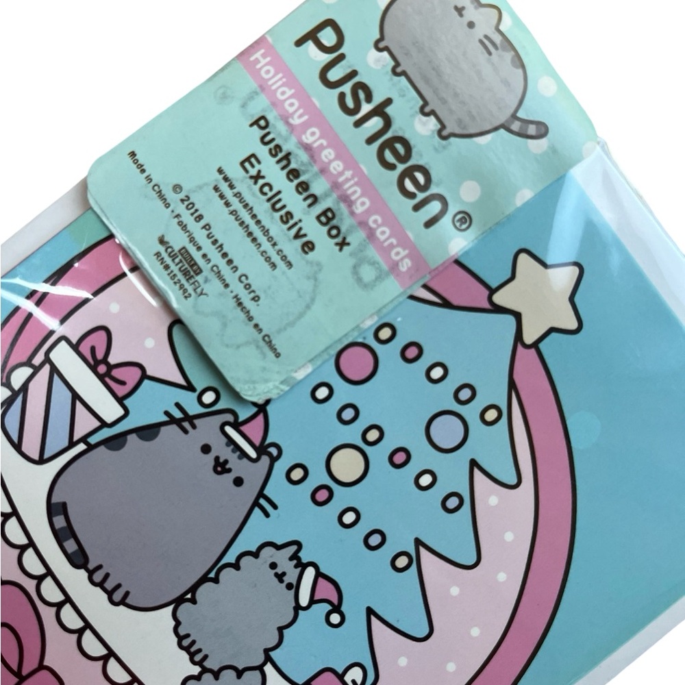 2018 box Pusheen greeting cards